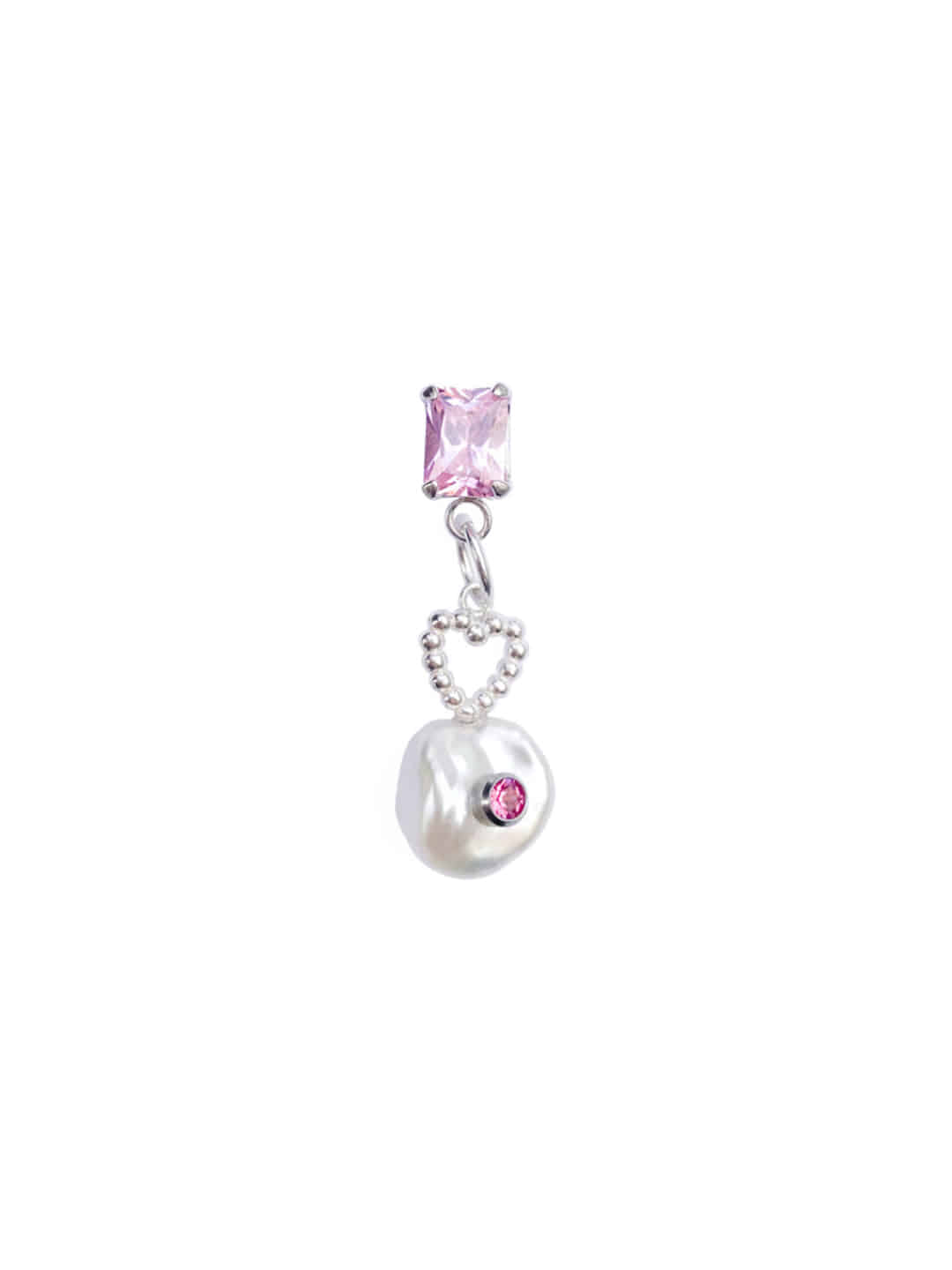 UNDERGROUND SUNDAESapphire polly pearl earring