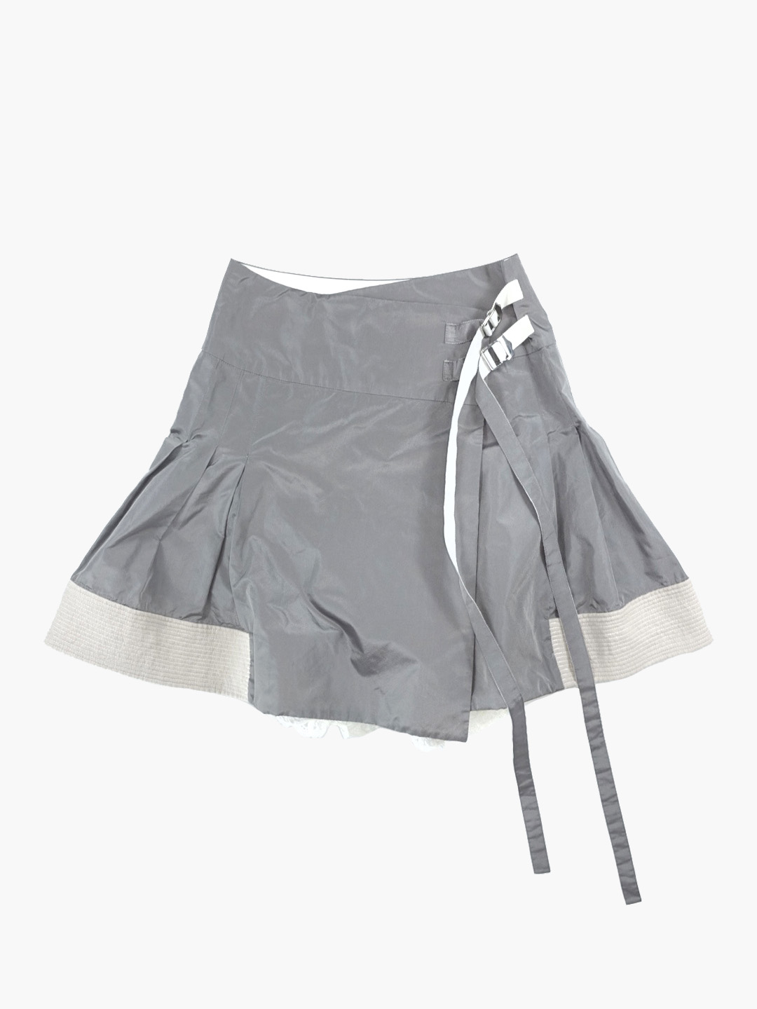 SACAILace detail wrap skirt