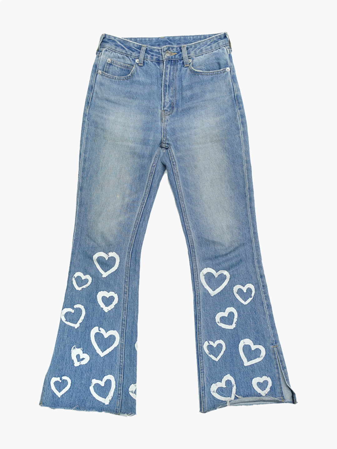 XGIRLHeart boots cut jeans